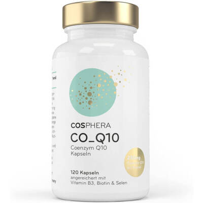 (789,58 EUR/kg) Cosphera Coenzym Q10 120 Kapseln Anti Aging Vitamin NEU OVP