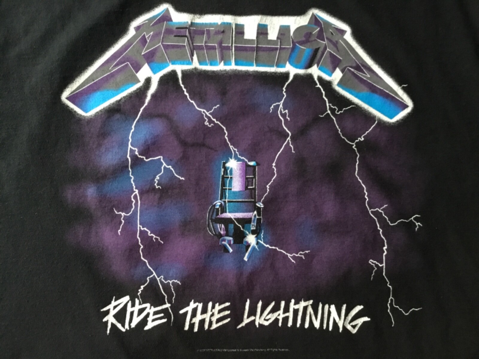 Vintage 2007 Metallica RIDE THE LIGHTING black T-shir… - Gem