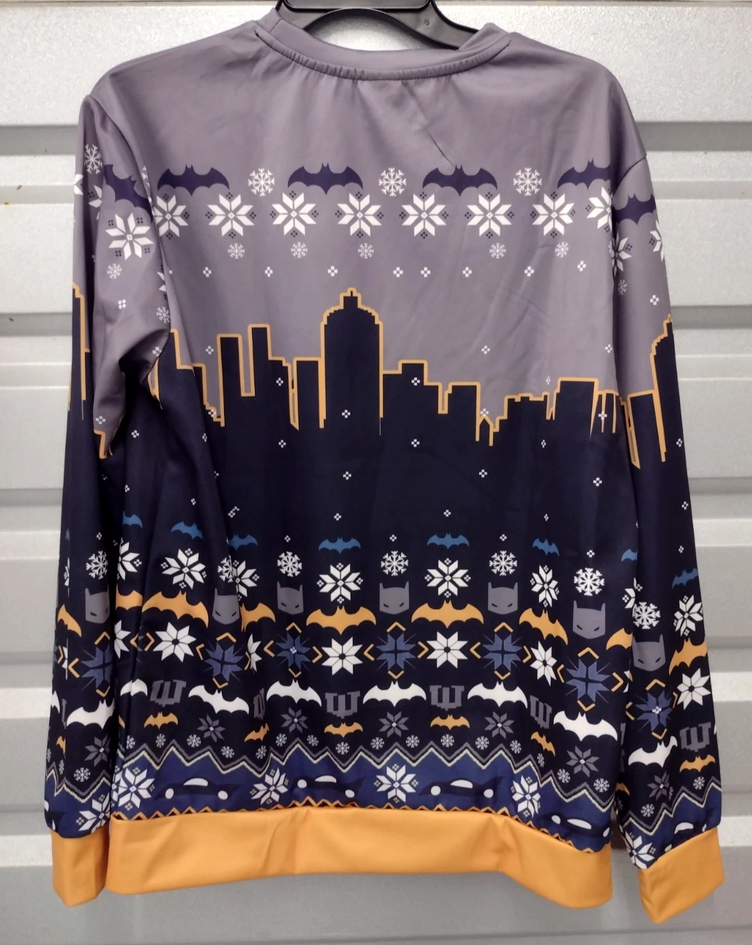 Batman Movie Fan Ugly Christmas Premium 3D Pullover Size Medium