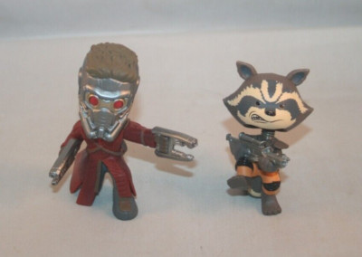 Funko Mystery Mini Guardians of the Galaxy - Star Lord and Rocket - Lot of 2