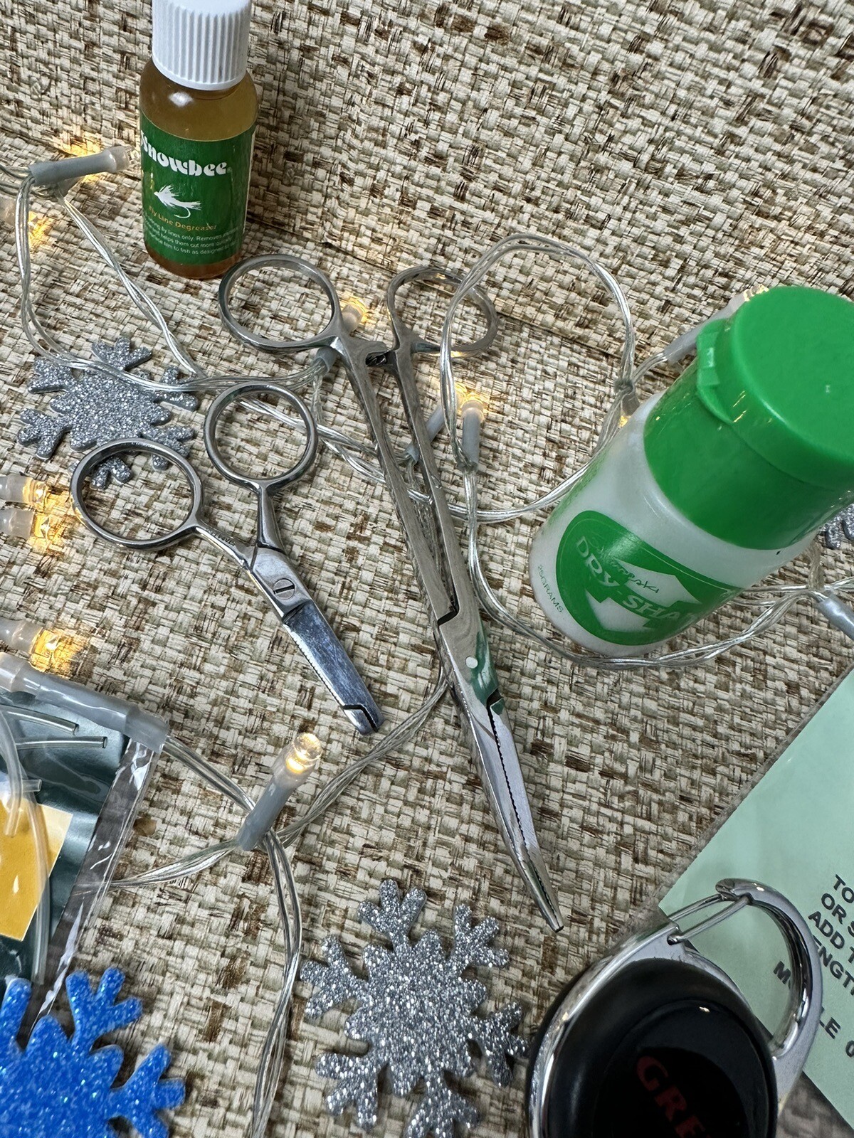 Fly Fishing Accessories Bundle Snowbee Degreaser Forceps Leaders Line Zinger eBay