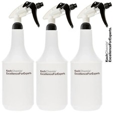 3x Koch Chemie Sprühflasche Zylinderflasche 1 Liter inkl. Sprühkopf