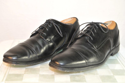 Florsheim Mens 9 D Polished Leather Cap Toe Oxfords Black  display picture 3