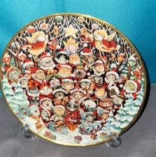 Franklin Mint Royal Doulton Santa Claws Cat Plate