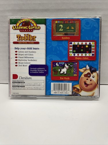 Davidson Learning Center Toddler (PC Windows/Mac) CD ROM - Photo 2/4