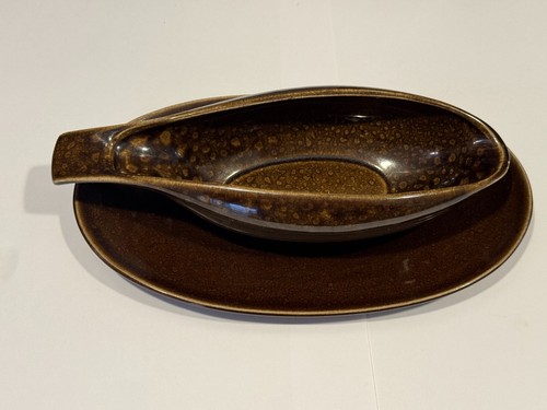 Russel Wright Stubenware American Modern Chutney gravy pitcher and tray - Picture 4 of 4
