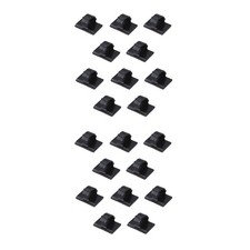 20 Pack Self-Adhesive Wire Tie Cable Clamp Clip Holder For Car Dash Camera E