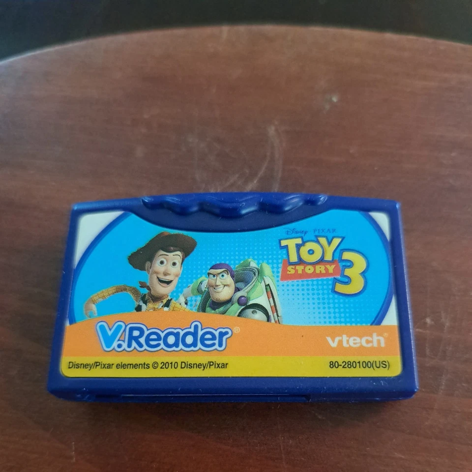 VTech V.Reader Learning Game Cartridges Lot Of 5 Toy Story 2 Cars Spongbob - Image 4 of 4