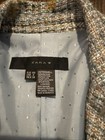 Zara Blue Plaid Blazer  3/4 Sleeve Size 8 — photo 3