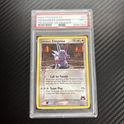 2004 Pokemon EX Team Magma VS Team Aqua #23 Team Magma's Zangoose