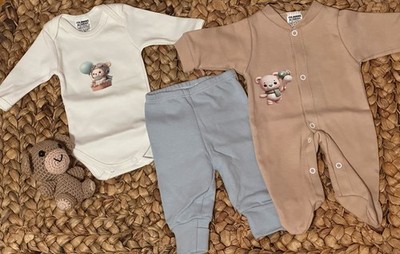 Premiee Clothes - 3 Pcs/ teddy bear