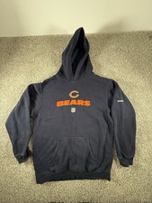 Chicago Bears Reebok Youth XL Hoodie On Field Blue Full Zip NFL
