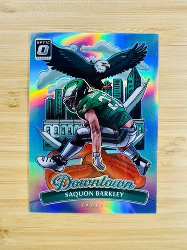 2025 Panini Donruss Optic Downtown Prizm Saquon Barkley Eagles #7
