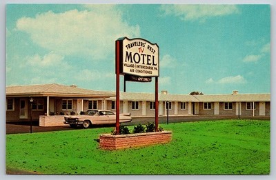 Intercourse Penna Travelers Rest Motel Route 340 Landcaster PA 1964 Postcard