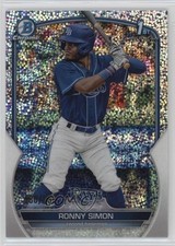 2023 Bowman Chrome Prospects Speckle Refractor 286/299 Ronny Simon #BCP-112 b4d