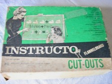 Vtg Instructo Flannelboard Cut-Outs /Die-Cut ManuscriptLowerCase #41
