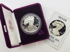 1986-S Proof American Silver Eagle, OGP/COA