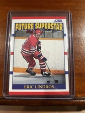 Carte recrue hockey Eric Lindros LNH score 1990 #440 Future Superstar