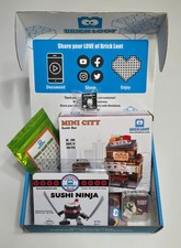 NIB COMPLETE BRICK LOOT FULL SET *SUSHI BAR NINJA* WORKS WITH LEGO - MINI CITY