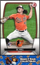 DL Hall 2023 Bowman #9 Baltimore Orioles Rookie RC