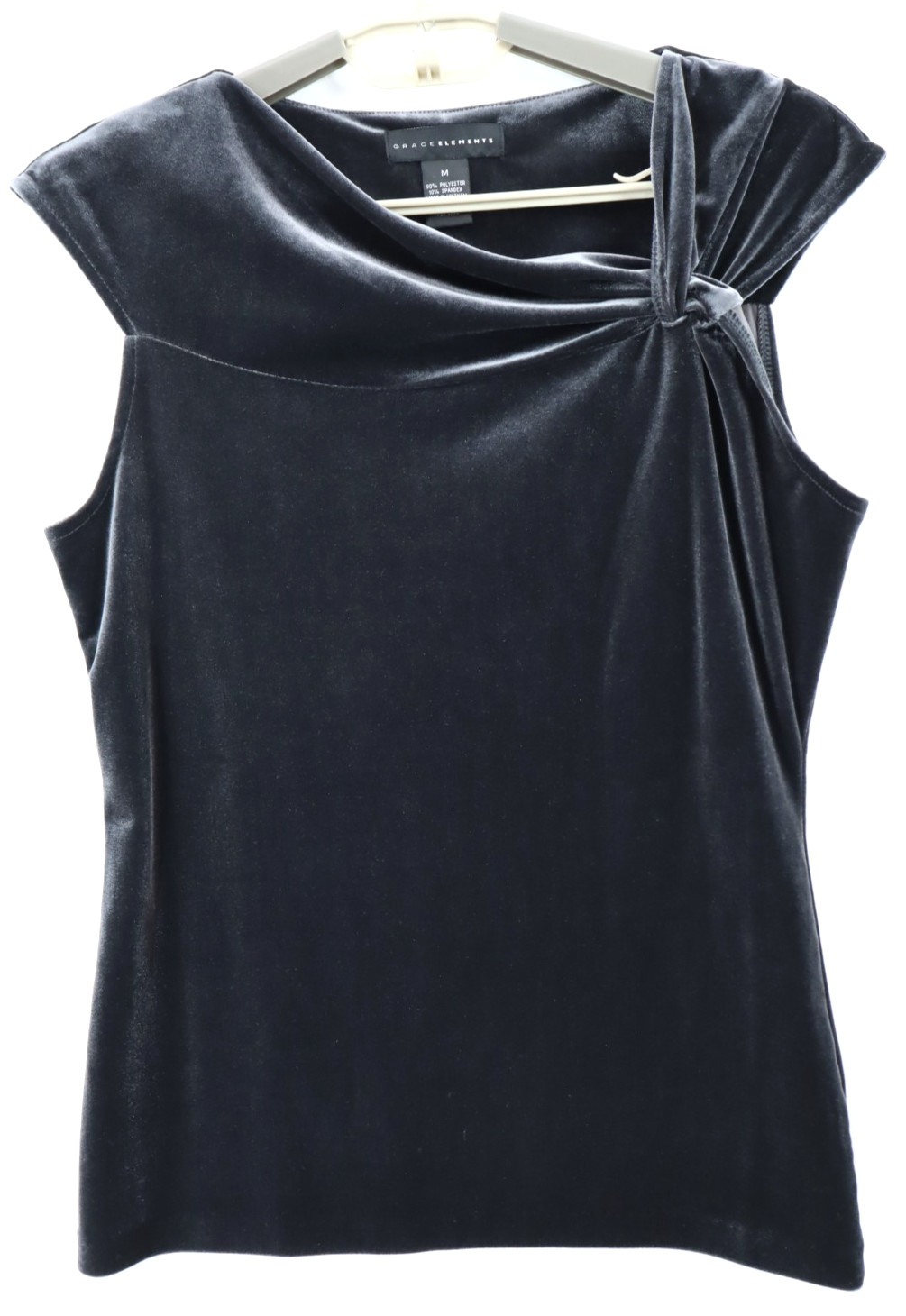 GRACE ELEMENTS Women's Stretch Polyester Velvet T… - image 1