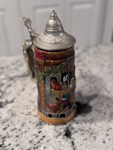 Vintage West Germany Hand Painted Stein, Reinhold Merkelbach Co