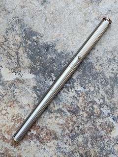 Bolígrafo rápido Montblanc vintage de acero inoxidable como está