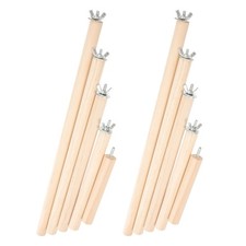 10 PCS Cockatiel Perch Bird Stand Replacement Cage Sticks for Parrot