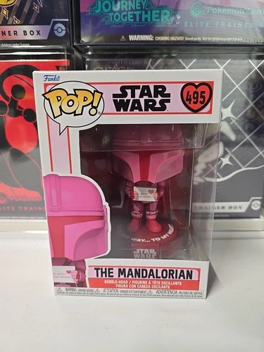 Funko Pop! Vinyl: Star Wars - The Mandalorian (Pink) #495 Valentines