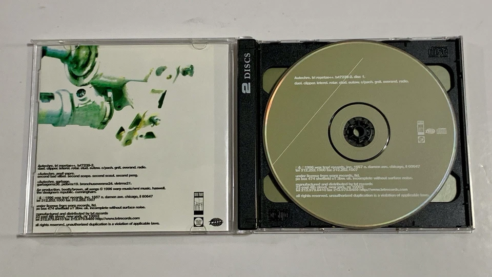 Autechre Tri Repetae++ 2-Disc Compilation CD 1996 TVT Wax Trax Records Foto 4 de 4