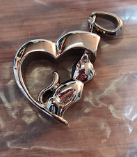 Pet Memorial Cremation Urn Cat In Heart Pendant New In Package