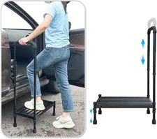 Medical Step Stool with Handle SUV Car Elderly Handicap Steps for RV Mobile Home