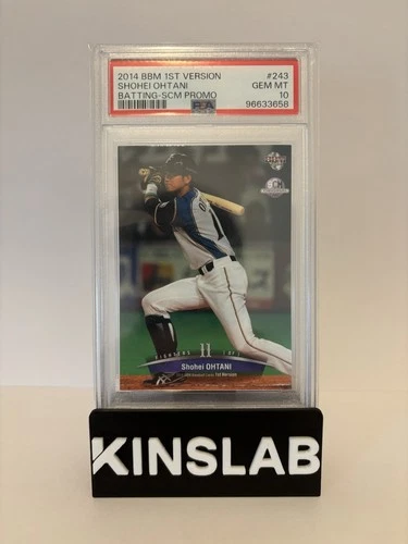 New ListingShohei Ohtani 2014 BBM 1st Version SCM Promo 243 Pre Rookie RC LA Dodgers PSA 10