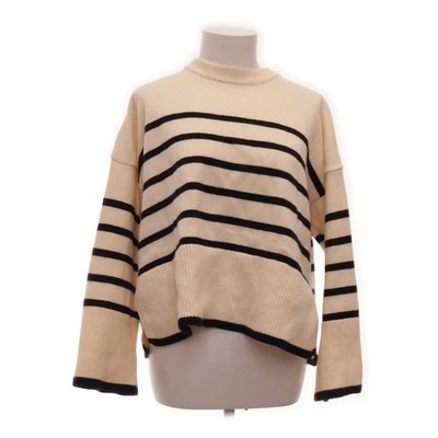 Bershka, Strickpullover, Größe: M, Weiß/Schwarz, Acryl/Polyamid/Polyester #eVZ