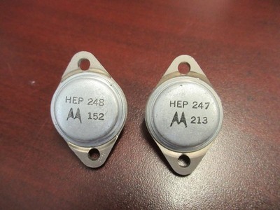 Motorola  Pair HEP 247 & HEP 248 Original Transistor pull Tested Japan