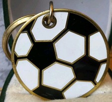 Rare Vintage keyring Keychain Football Soccer Ball Sport Kwik