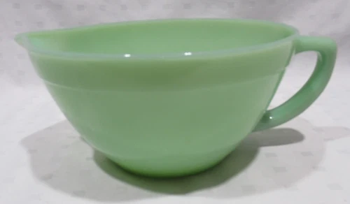 Anchor Hocking "Fire King" Jadeite Batter Bowl 9 5/8" Length & 7 1/2" Width