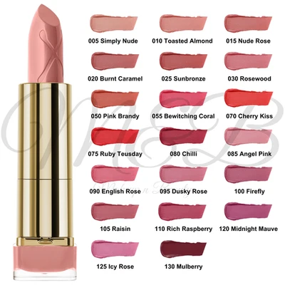 MAX FACTOR Colour Elixir Intense 24Hr Lippenstift mit Vitamin-E NEU *FARBTON WÄHLBAR*