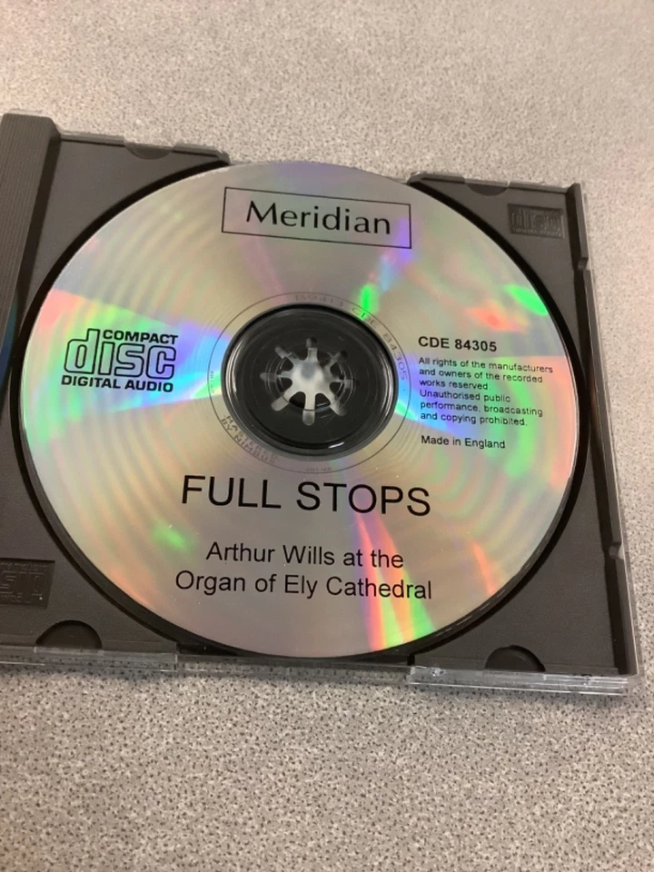 FULL STOPS Arthur Wills - Organ of Ely Cathedral MERIDIAN CD Widor VALKYRIES - Image 4 of 4