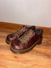 Dr. Martens Women  s Brown Leather Keani Platform Oxford Shoes Vintage Y2k-size 7