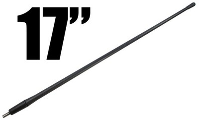 17 Inch Flexible Rubber Antenna - Spring Steel Core for Sangean Radio - Better