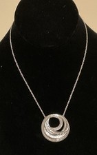 NUEVO CON ETIQUETAS COLLAR STUNNER BRIGHTON ANILLOS DE NEPTUNO CORTO REDONDO PLATA CRISTAL SP: $78