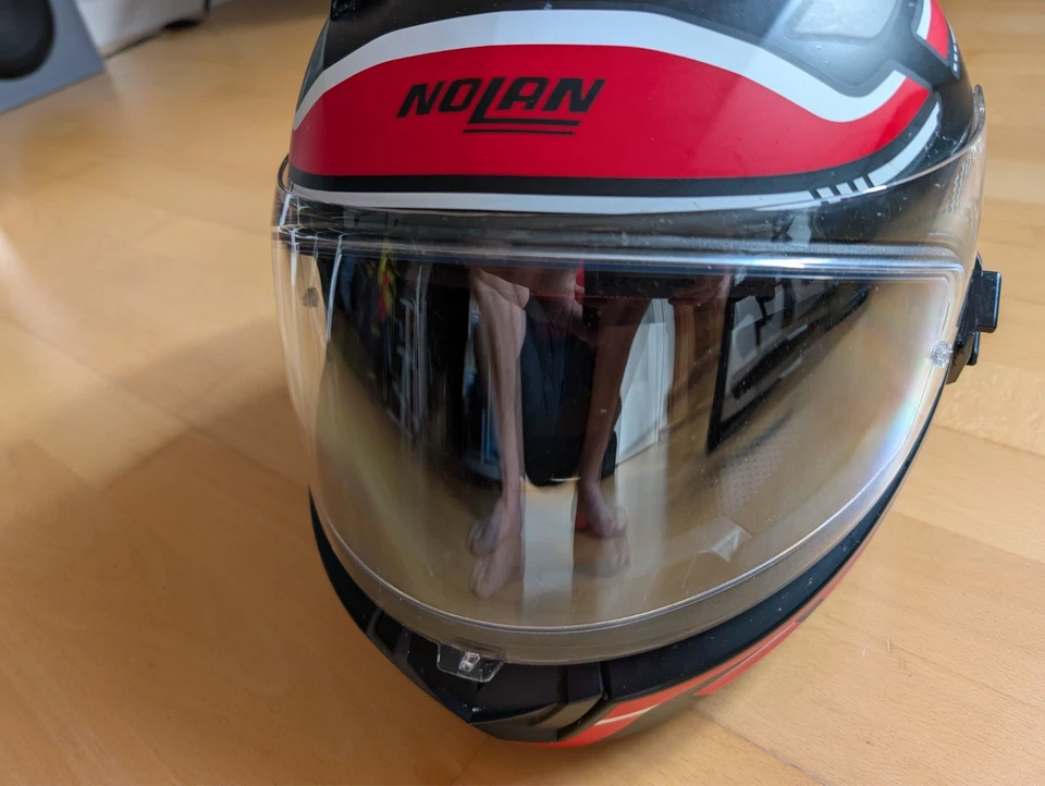 Nolan N60-6 Lancer Integralhelm Matt Schwarz Rot L Motorradhelm  - Bild 3 von 4