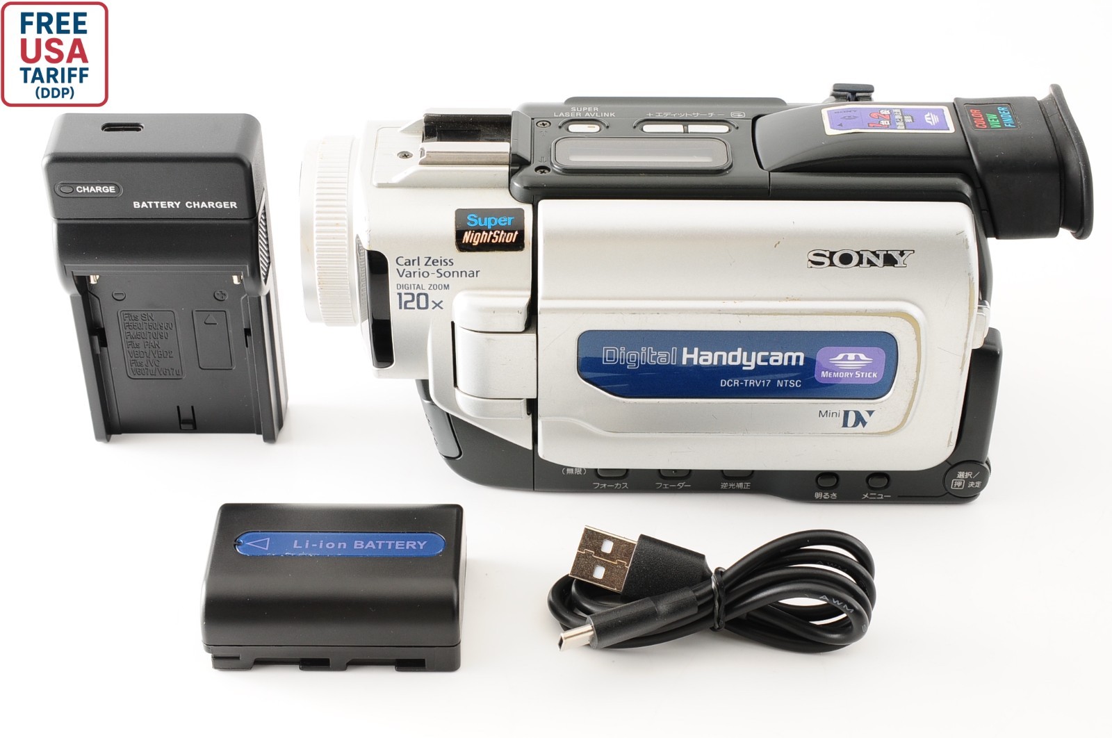 [EXC+5] Sony Handycam DCR-TRV17 Digital Camcorder mini DV Nightshot JAPAN #168