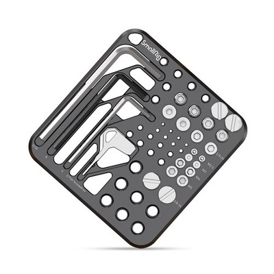 20Pcs Screws and Hex Key Storage Plate with 1/4''-20 3/8''-16 M2.5 M3 M5 Stainl...