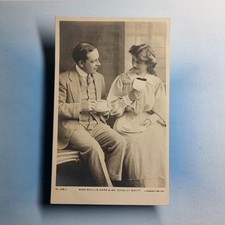 Edwardian Theatre Postcard C1905 Real Photo Phyllis Dare Stanley Brett Take Tea