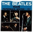 BEATLES ORIGINAL 'PAPERBACK WRITER' 'RAIN' PICTURE SLEEVE & 45 WEST COAST THUMB