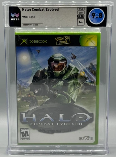 Halo Combat Evolved Microsoft Xbox Sealed New WATA 9.8 A+ Graded Bungie