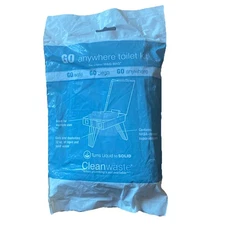 CLEANWASTE ANYWHERE TOILET KIT REPLACEMENT Wag Bag- Turns Liquid Solid