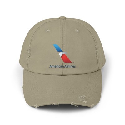 American Airlines with Eagle Unisex Distressed Cap